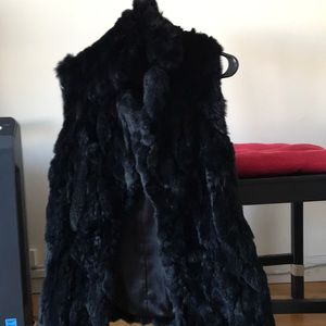 (SOLD)Rex rabbit fur vest